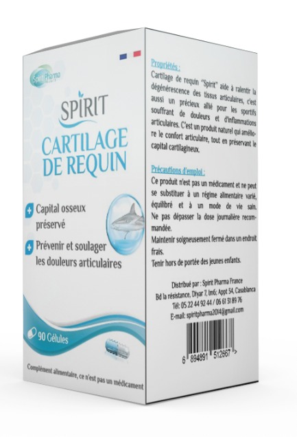 CARTILAGE DE REQUIN — Complément alimentaire naturel halal livraison Maroc